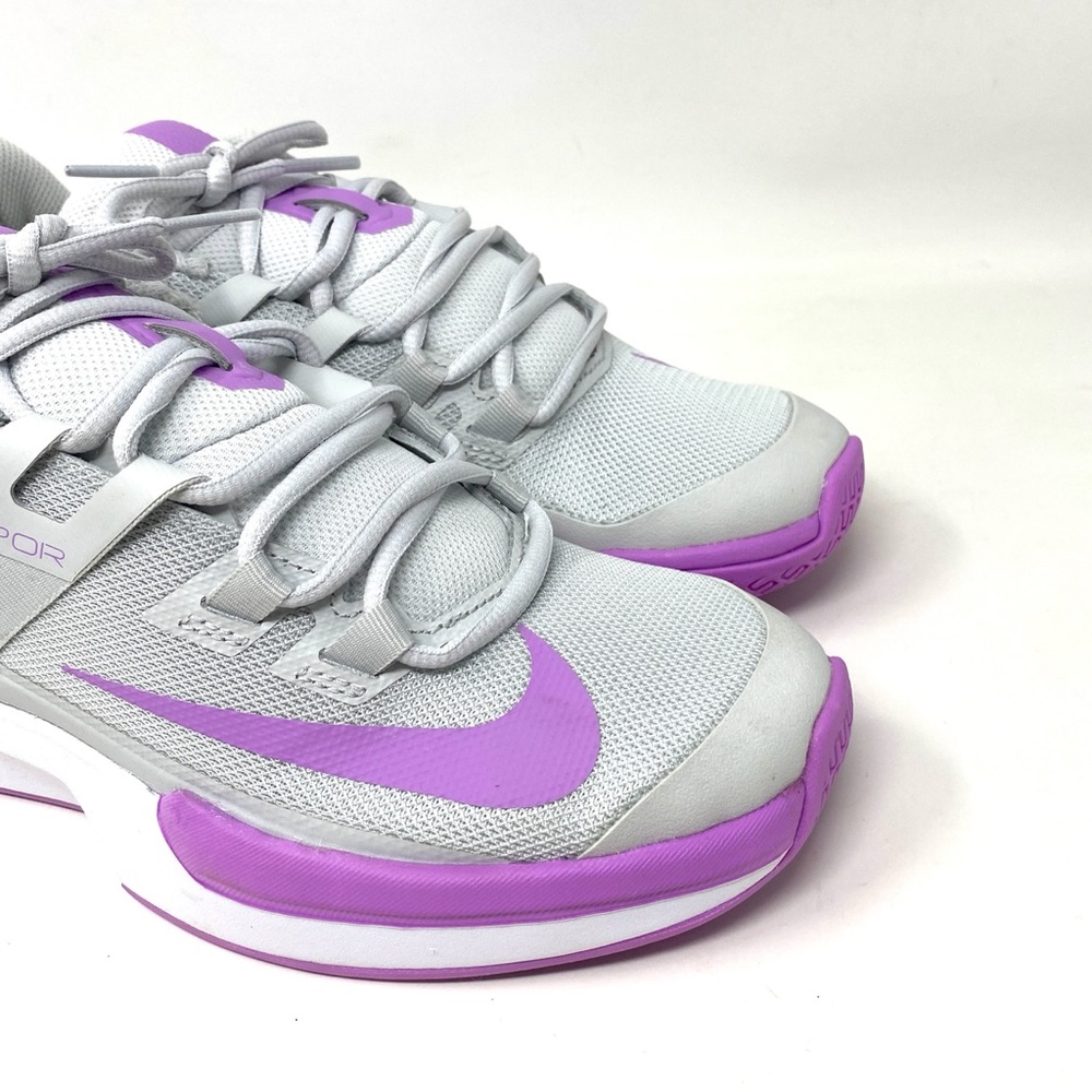 Nike Women’s Sneakers Vapor Lite HC Mesh Violet Grey Low Top 339112 - Picture 3 of 10